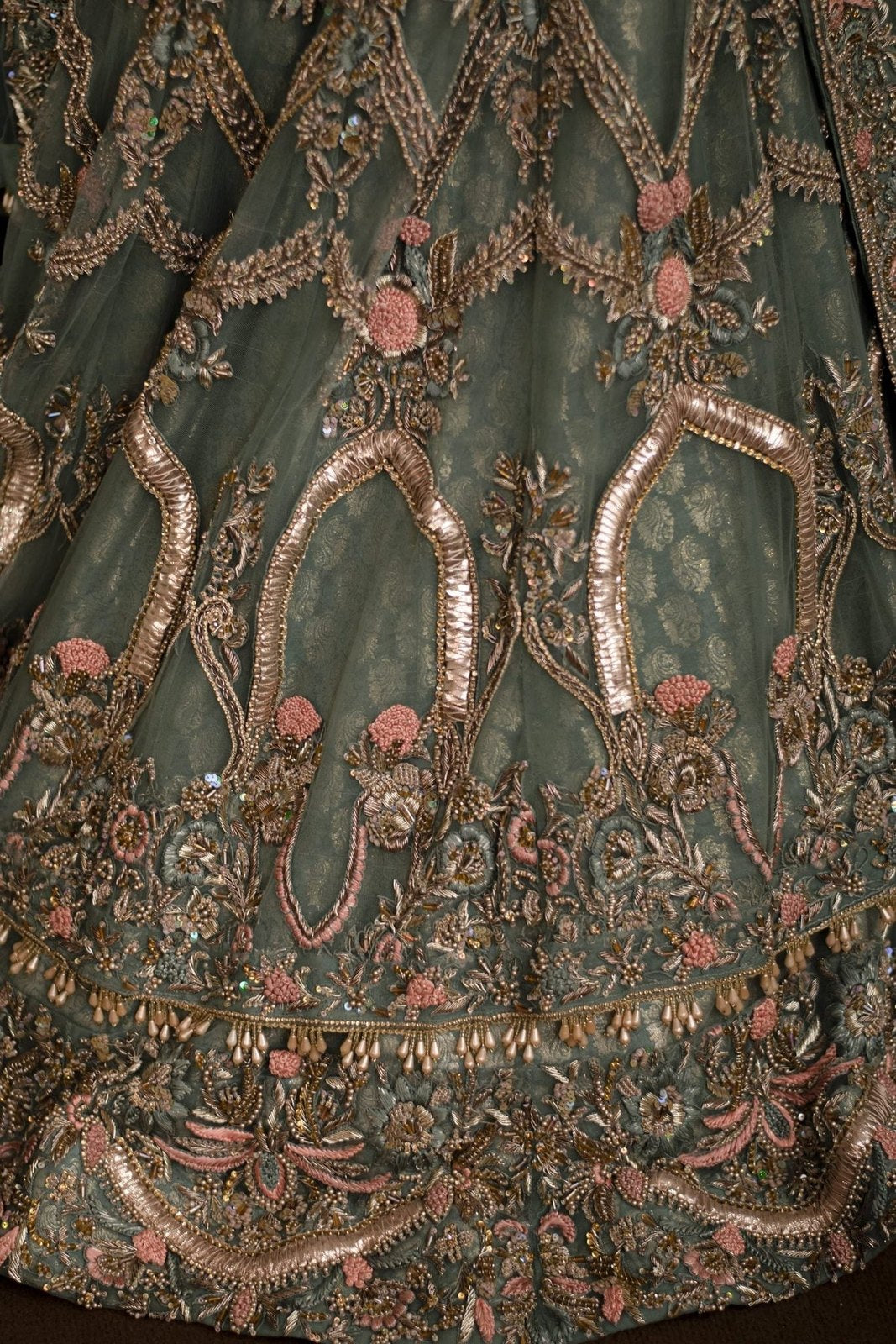 Seafoam Serenade Walima Dress - Fashion Ghar