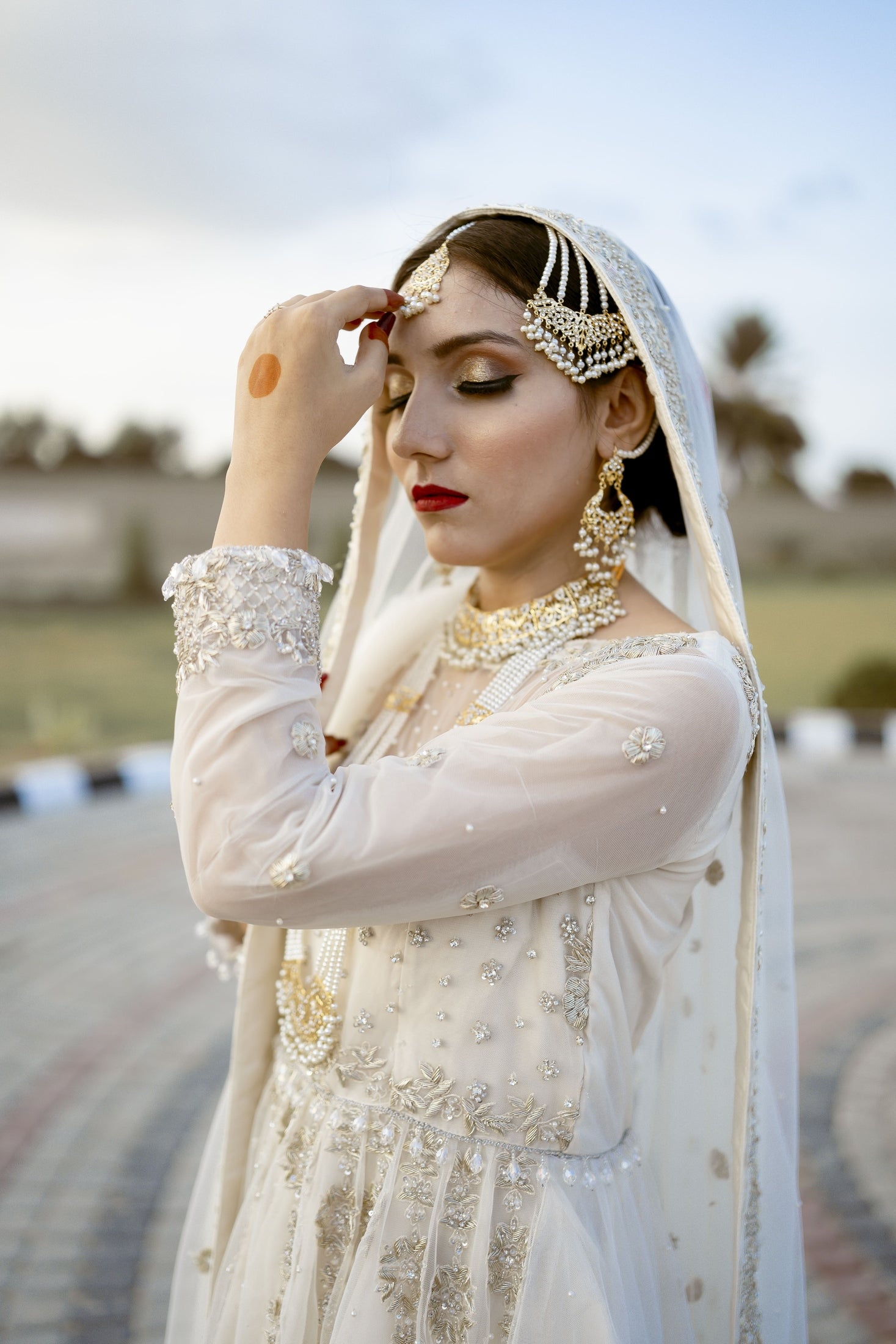 Ivory Whisper Nikkah Ensemble - Fashion Ghar